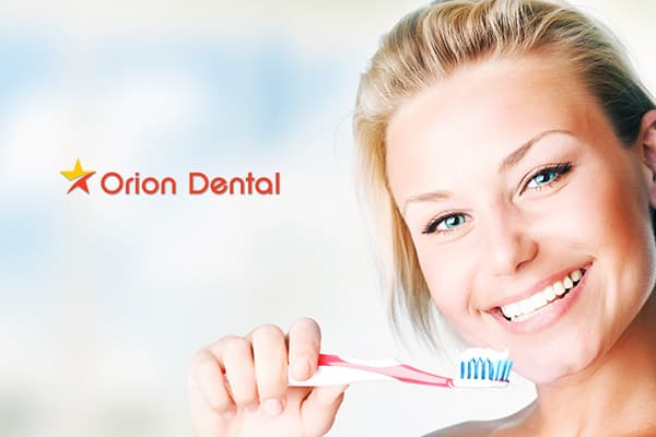 Stock image of a person smiling