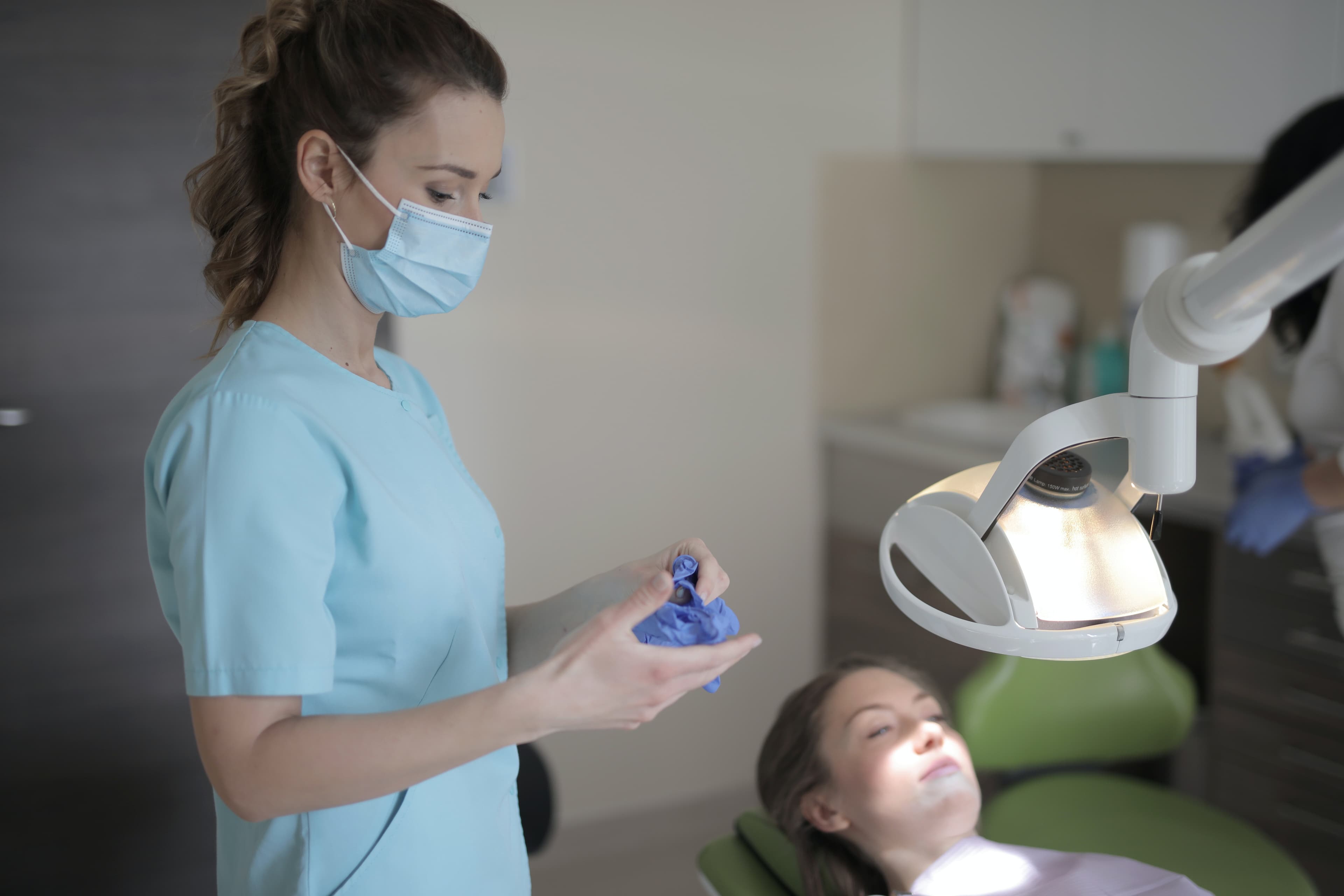 Stock image of a dental checkup