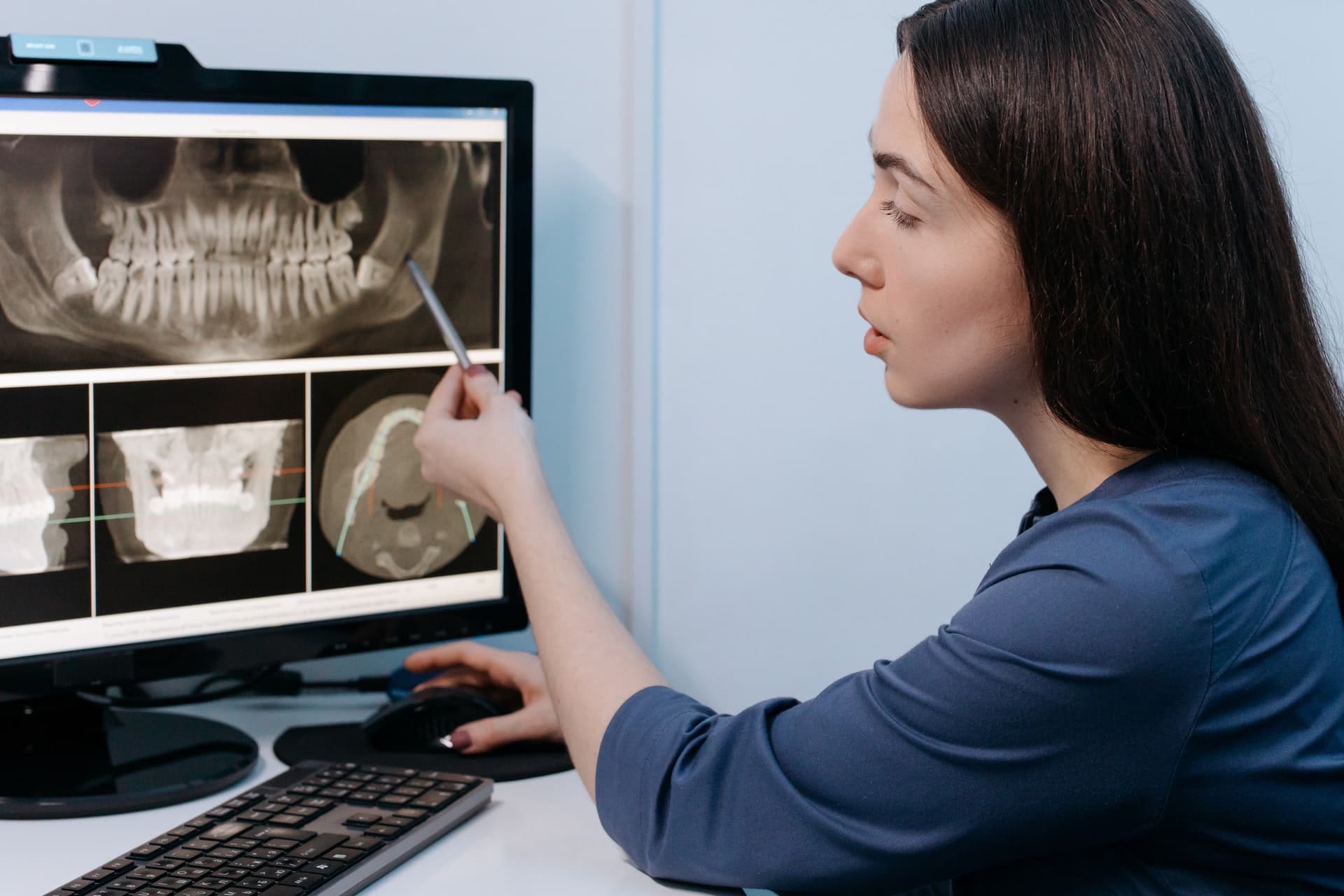 Stock image illustrating dental crowns and bridges